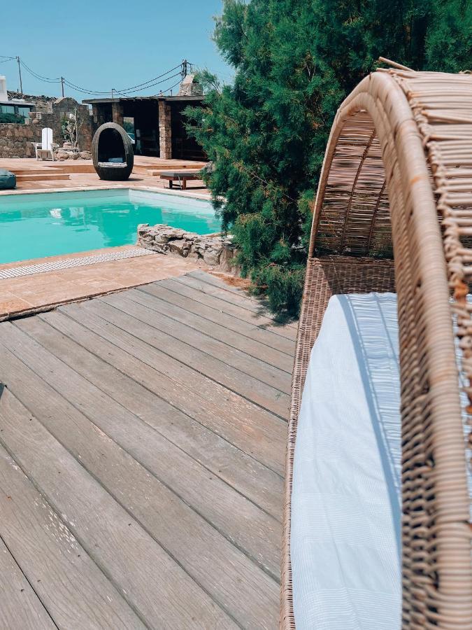 Dreamy Boho 5Bed Villa With Pool And Ocean View Mykonos Town 外观 照片
